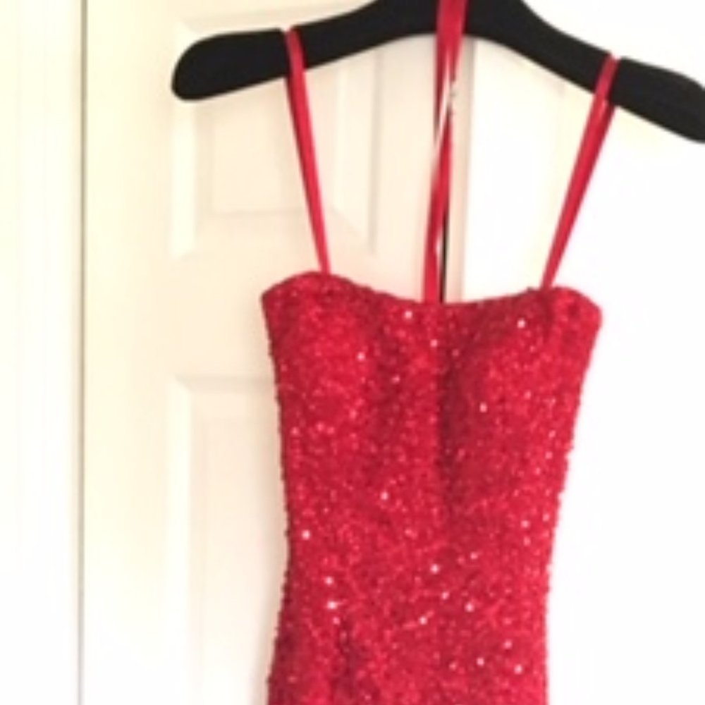 Red Gala Sequence Dress